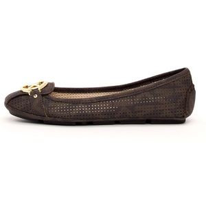 Michael Kors Fulton Perforated Logo Moccasin